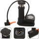 Ножной однопоршневой насос для накачки шин Mini Foot Pump, портативный насос с манометром Черный FPM-904-Black - изображение 4