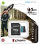 Карта памяти MicroSDXC 64GB UHS-I/U3 Class 10 Kingston Canvas Go! Plus R170/W70MB/s + SD-адаптер (SDCG3/64GB) - изображение 3