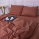 Простынь на резинке MirSon двуспальная 140x190+25 см 19-1217 Chocolate Perla Бязь Premium (2200001080331) - изображение 5