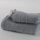 Полотенце махровое ТЕП для ванной 70x140 см Fancy Light grey (Р-04181_29765) - изображение 3