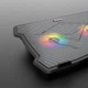 Підставка-кулер для ноутбука MeeTion CoolingPad CP2020 з RGB-підсвіткою, чорний - изображение 7