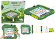Układanka magnetyczna LEAN Toys Dinozaur, zielona, rysik i książeczka ze wzorami (5905991027959) - obraz 1