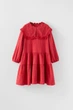 Платье с длинными рукавами для девочки Zara 140 размер красное 1225538641 - изображение 1