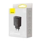Сетевое зарядное устройство быстрой зарядки Блок питания Baseus 30W 2 USB A 1Type-C стандарт EU - изображение 4