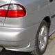Накладки на задній бампер Daewoo Lanos плавці канарди чорного кольору 2шт склопластик під фарбування - зображення 9