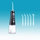 Ирригатор зубной Portable Oral Irrigator 106-2D (Black) портативный ирригатор для полости рта (6 насадок), 5 режимов, 8 уровней - изображение 2