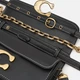 Сумка багет женская из натуральной кожи маленькая Coach Luxe Calf Idol Bag 23 BG-COA-22 Черная (193971591780) - изображение 6