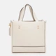 Сумка кросс-боди через плечо женская из натуральной кожи маленькая Coach Dempsey Tote 22 BG-COA-48 Молочная (195035481426) - изображение 3