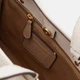 Сумка кросс-боди через плечо женская из натуральной кожи маленькая Coach Dempsey Tote 22 BG-COA-48 Молочная (195035481426) - изображение 6