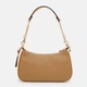 Сумка багет седло женская из натуральной кожи средняя Coach Teri Shoulder Bag In Signature Canvas BG-COA-66 Бежевая (195031574955) - изображение 3