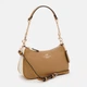 Сумка багет седло женская из натуральной кожи средняя Coach Teri Shoulder Bag In Signature Canvas BG-COA-66 Бежевая (195031574955) - изображение 4