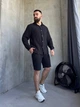 Чоловічий літній мусліновий костюм (сорочка + шорти) Uaclothes L Чорний (like33197-134111353) - зображення 2