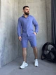 Чоловічий літній мусліновий костюм (сорочка + шорти) Uaclothes M Синій (like33198-134121352) - зображення 2