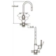 Смеситель ML Ø40 для кухни гусак силиконовый на гайке AQUATICA ML-4B544C (9746130) - изображение 2
