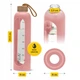 Бутылка для воды спортивная 4FIZJO 1000 мл стеклянная Pink (P-5905973403887) - изображение 6
