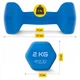 Гантели виниловые 4FIZJO Classic 2 x 2 кг (P-5907739311979) - изображение 6