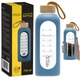 Бутылка для воды спортивная 4FIZJO 750 мл стеклянная Blue (P-5905973404181) - изображение 1