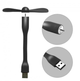 Мобильный вентилятор USB черный, от повербанка, ноутбука, комплект 100шт - изображение 2