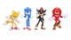 Набор фигурок Ёжик Соник 3 Тейлз, Соник, Наклз, Шэдоу Sonic the Hedgehog 3 Tails, Sonic, Knuckles, Shadow Action Figure Set - изображение 2
