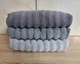 Набор турецких махровых полотенец Cestepe MicroCotton Premium 3 штуки 70x140 Ezgi 9 плотность 600 г/м2 - изображение 1