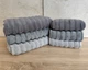 Набор турецких махровых полотенец Cestepe MicroCotton Premium 3 штуки 50x90 + 3 штуки 70х140 Ezgi 9 плотность 600 г/м2 - изображение 5