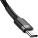 Кабель Baseus Cafule PD2.0 60W flash charging USB cableType-C-Type-C (20V 3A)2M Gray+Black (CATKLF-HG1) - изображение 7