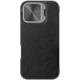 Чехол Nillkin Qin Prop для Apple iPhone 16 (Айфон 16) книжка с магнитной застежкой, кармашками для карт, шторкой для защиты камеры и функцией подставки Black - изображение 2
