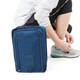 Водонепроникна дорожня сумка для транспортування взуття Schuhe органайзер - чохол для зберігання / перевезення кросівок / туфель, 30x21x11.5 см, синій (106961208) - зображення 9