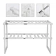 Регульована розсувна кухонна полиця-органайзер Kitchen Rack 38–70 см, 2 яруси, біла - зображення 1