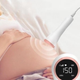 Домашній детектор серцебиття плода із РК дисплеєм Fetal Doppler, портативний фетальний доплер для вагітних FDL-055-White/Pink - зображення 4