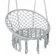 Садовое подвесное кресло - качеля Бохо до 120 кг Серое Bonro B-092 Grey бразильское Boho - изображение 10
