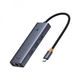 Мульти-адаптер хаб Baseus Flite 6-Port Type-C to HDMI4K 3*USB 3.0 RJ45 (B00052807813-00) - зображення 1