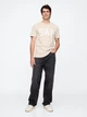 Мужская футболка Gap (4826241296684) Everyday Soft Logo Bedrock XXL бежевая - изображение 5
