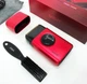 Електробритва VGR Professional Stepless Pro FS V-377 Red акумуляторна чоловіча з подвійним титановим лезом, регулюванням швидкості 7000–9000 об/хв, LED-дисплеєм, сухе гоління, металевий корпус, Li-Ion акумулятор, USB заряджання - изображение 2