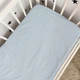 Простынь на резинке в кроватку 120х60 см Oh My Kids™ светло-голубя однотонная - изображение 1
