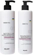 Набір для жирного типу волосся - Hillary Green Tea Micellar Phyto-Essential (shamp/500ml + cond/500ml) - зображення 1