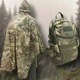 Дождевик пончо (плащ-палатка) мультикам укрепленный камуфляж Универсальный - изображение 10