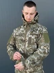 Чоловіча Куртка SoftShell на флісі з липучками під шеврони піксель розмір S - изображение 6