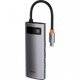 USB HUB Baseus Type-C Metal Gleam Series 6-in-1 Multifunctional (CAHUB-CW0G) - изображение 4