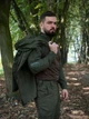 Чоловіча Форма 3в1 ріп-стоп Куртка та Штани + Убакс з налокітниками олива розмір L - зображення 3