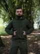 Чоловіча Форма 3в1 ріп-стоп Куртка та Штани + Убакс з налокітниками олива розмір L - зображення 4