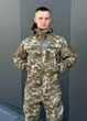 Чоловіча Куртка SoftShell на флісі з липучками під шеврони піксель розмір XL - изображение 6