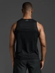 Спортивная майка мужская 2XU Aero Tank MR6676a_BLK/SRF 2XL Черная (9336340892014) - изображение 2