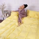 Простынь MirSon детская 110x160 см 30-0003 Intense Yellow Satin Stripe (2200007089000) - изображение 6