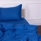 Простынь MirSon детская 110x160 см 30-0019 Blue Satin Stripe (2200007089130) - изображение 6
