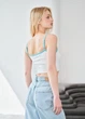 Топ Женская Стаф Белая Однотонная Базовая Staff Wa White & Turquoise XS (342143) - изображение 2
