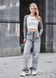 Жіночий топ Staff flo white & gray XS - изображение 3