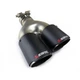 Насадка наконечник глушника Akrapovic AK54-76 R-ZB carbon d53мм L265мм зовн 170*67мм SV0646 - зображення 1