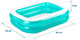 Basen dmuchany dla dzieci Bestway 54005 prostokątny 201 x 150 x 51 cm (6942138950519) - obraz 4