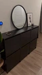 Тумба для взуття BISSA 49x28x93 cm IKEA 205.302.06 чорний/коричневий - зображення 7